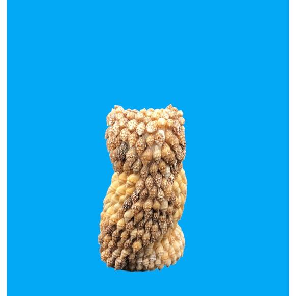 Vintage Sea Shell Owl Beach Art Figurine Google Eyes Ocean Kitchy MCM 5” - Picture 4 of 8